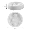 Slow Feeder Dog & Cat Bowl, Anti-Choking Pet Bowl, White