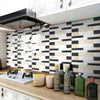 12 PCS 10 x 20cm Brick Pattern Crystal Film Glossy Tile Sticker Floor Sticker(KIT021)