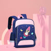 6623 Cartoon Load-reducing Children Schoolbag with Reflective Strips, Size: XS (Blue Pink)