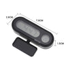 K02 Car Electronic Clock Temperature Meter Night Light LED Temperature Time Meter(Black Blue Light)