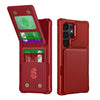 For Samsung Galaxy S25 Ultra 5G Vertical Flip Card Bag Holder Leather Phone Case(Red)