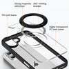 For iPhone 13 High Transparency 360 Degree Rotating Holder MagSafe Phone Case(Transparent)