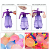 Children Water Balloon Pressure Spray Kettle Outdoor Water Fight Game(1.5L Bottle+500 Balloons)