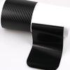 5 Sets Car Threshold Carbon Fiber Sticker Car Door Scratch Strip Anti-Kick Film Protective Pad Threshold Strip, Colour: 4 PCS / Set 3D Black