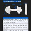 58 PCS Metric 60 Degrees +British 55 Degrees CR Stainless Steel Thread Gauge