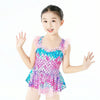 Girls One Piece Dress Swimwear Mermaid One Piece Swimsuit, Size: 140cm