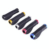 OQSPORT 2 PCS Bike Hand Grips Covers Bilateral Lock MTB Bicycle Anti-slip Handlebar Grips(Black)