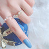 2 PCS J358 Ladies Fashion Pearl Index Finger Open Ring(Rose Gold)