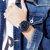 Skmei 1540 Fashion Outdoor Sports Large Dial Student Watch Multi Function Waterproof Mens Electronic Watch(Blue)