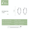 S925 Sterling Silver Fashion Bamboo Joint Women Earrings