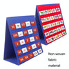 Desktop Foldable Pocket Tripod Tabletop Stand Up Card Pouch(Red Blue)