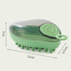 Pet Shower Brush with Soap Dispenser - Green