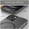 For iPhone 12 Pro MagSafe Frosted Translucent TPU + PC Full Coverage Phone Case(Black)