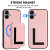 For Samsung Galaxy A05 CX01 Detachable Magsafe Magnetic Card Bag Phone Case(Pink)