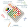 Q2 Tangram Hualongdao Geometry Puzzle Electronic Puzzle Transformation Toy(White)