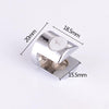 15 PCS Zinc Alloy Bright Fixed Bracket Connection 12mm Cylindrical Glass Fixing Clamp
