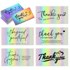 50 Sheets /Pack Laser Rainbow Thank You Card Gift Wrapping Thank You Card(L15)