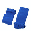 Massage Five-finger Socks Thickened Open-toed Socks, Color: Royal Blue