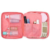 2 PCS Waterproof Make Up Bag Travel Organizer for Toiletries Kit(Pink cherry)