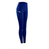 Slim Tight Sportswear Women High Waist Hips Slim Sports Leggings, Size:L(Blue)