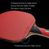 HUIESON HS-LX Six Star 5-Layer Chicken Wing Tip + 2 Layer Carbon Double Side Continuous Table Tennis Single Racket(Pen Hold Grip Racket)