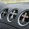 Metal Cross Car Air Outlet Decorative Aromatherapy Clip(Silver)
