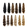 P96 Clip-On Wig Long Ponytail Water Ripple Long Curly Wig(4)