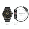 R6 1.32-Inch TWS 2-In-1 Bluetooth Headset Smart Watch, Heart Rate / Blood Oxygen Monitoring(Black Silicon)