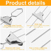 6 In 1 Stainless Steel BBQ Skewers Semi-Automatic Barbecue Fork