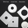 Square Air Conditioning Hole Decoration Cover Wall Hole Plug, Style: Split 5cm White