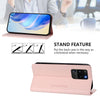 For Samsung Galaxy S20 Ultra RC01 Dual-Folded Magnetic Suction RFID Leather Phone Case(Pink)