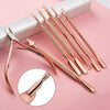 3 PCS Stainless Steel Rose Gold Double-Headed Steel Push Dead Skin Scissors Nail Set,Style: 02  Big Head