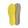 Shock Absorption Thickening Slow Rebound Soft and Comfortable Wicking Insole, Size:S(Yellow Bottom Suede Gray)