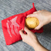 Washable Reusable Microwave Potato Cooker Bag (Cooks Up to 4 Potatoes At The Same Time), Size: 26.7*17.6cm(Red)