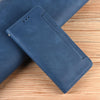 For Samsung Galaxy M56 5G Skin Feel Calf Texture Card Slots Leather Phone Case(Blue)