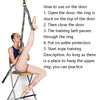 Taekwondo Ballet Dance Yoga Supplies Horizontal Open Rigid Strips Stretching Fork Training Belt(Gray)