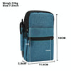 Denim Casual Waist Bag Crossbody Shoulder Bag(Blue)
