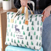 Clothes Quilt Storage Bag Large Capacity Waterproof Moistureproof Moving Luggage Bag, Style: 35L Small Elk