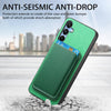 For Samsung Galaxy A16 Retro Magsafe Card Bag PU Back Cover Phone Case(Green)