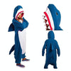 Winter Adults Pajamas Sets Cartoon Warm Flannel Hooded Sleepwear, Size:S(Shark)