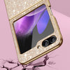 For Samsung Galaxy Z Flip5 Electroplate Glittery Shockproof Phone Case(Pink)