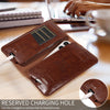 PU Flip Double Phone Card Slot Case, Size:15.7 x 9cm(Brown)
