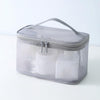 Multifunctional Portable Large Capacity Toiletry Cosmetic Bag, Color: Gray Single Layer