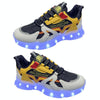 USB Charging LED Light Shoes Couples Casual Sneakers Hip-Hop Luminous Shoes, Size: 41(Yellow)
