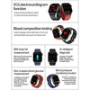 ET580 2.04 inch AMOLED Screen Sports Smart Watch Support Bluetooth Call /  ECG Function(Blue Silicone Band)