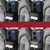 Car Between Seats Organizer Multifunctional Storage Bag Front And Back Dual Usage Tissue Box(Black)