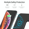 Z5 QI Vertical Magnetic Wireless Charger for Mobile Phones & Apple Watches & AirPods / Xiaomi Redmi AirDots, with Touch Ring Light (White)