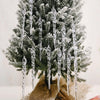 12pcs/bag Christmas Supplies Transparent Ice Bar Pendant Christmas Tree Decoration Thread Pendant
