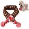 Christmas Dog Scarf, Brown, Medium (65cm), Elk Design