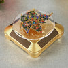 110*110*50mm Solar Showcase Automatic Rotating Stand 360 Turntable For Necklace Bracelet Watch Display
